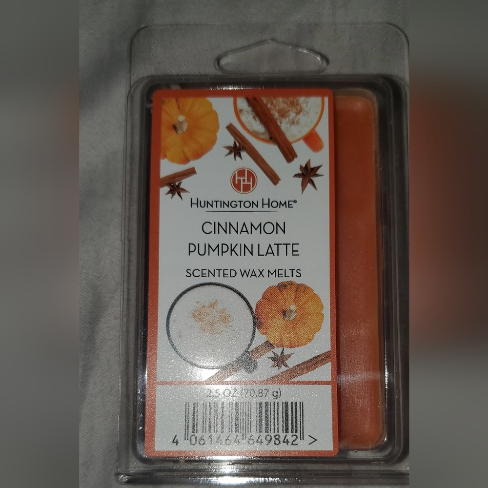 Huntington Home Cinnamon Pumpkin Latte Wax Melts. 2.5 oz Brand New.